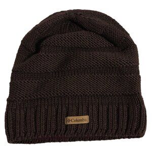 COLUMBIA Beanie Hat Women's Unisex Size O/S Purple Plum Ribbed Design